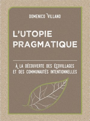 cover image of L'utopie Pragmatique